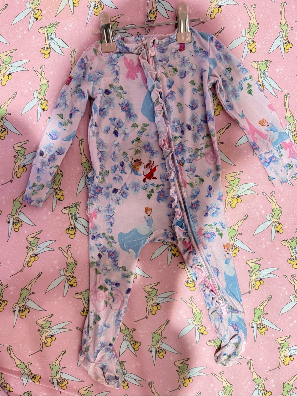 Posh Peanut Disney Cinderella Footie Pajama | Size 3–6M | Good Used Condition